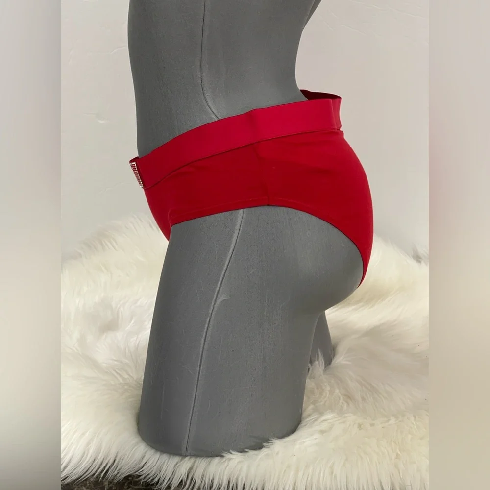 Victoria’s Secret Logo Cotton Shine Patch Hiphugger Panty Underwear. NWT